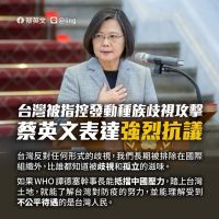 回擊譚德塞　蔡英文：台灣比誰都知道被歧視和孤立的滋味