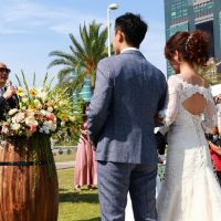 力推愛情產業  韓國瑜遊艇婚禮證婚