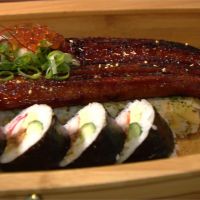 日本料理玩創意！鰻魚飯改造成箱壽司 牡丹蝦豪氣鋪滿丼飯