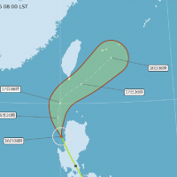 黃蜂颱風逼近　氣象局11時30分發海警