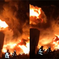 快新聞／樹林資源回收廠大火！ 2間工廠狂燒 20輛消防車趕赴現場