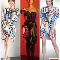 林心如、謝金燕、韓星徐智慧搭配MOSCHINO春夏系列 展現 「畢卡索擅長運用單純色彩的抽象線條，勾勒出女人性感輪廓。」