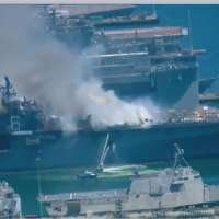 好人理查號失火爆炸 美海軍市民共21人輕傷