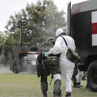 漢光生化醫療演練 564旅聯兵營和化兵群展現傷患急救除污能力