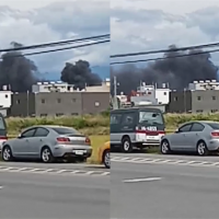 快新聞／OH-58D戰搜直升機墜毀新竹空軍基地 現場濃煙狂竄2員送醫