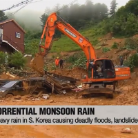 南韓連日暴雨致災 至少12死14傷