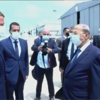 法國總統飛抵貝魯特 承諾組織國際救援