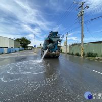 號召企業認養道路洗掃街　共同維護台南好空氣