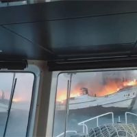 海空聯手救援！ 彰化王功外海火燒漁船 1死1獲救