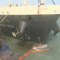 最大加油船撞台中港碼頭 燃油外漏2千公升