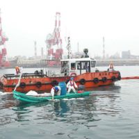 海洋局與大林煉油廠合辦海洋油污染及防恐緊急應變演習