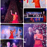 臺北科大「億光電子智能LED藝術光源聖誕樹」點燈 簡文秀期望用歌聲和樂聲撫慰人心 透過「光」傳遞幸福的光明與希望