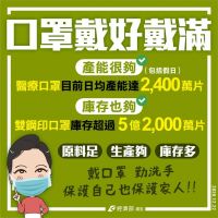 快新聞／台灣睽違253天出現本土案例 經濟部：口罩「戴好戴滿」守護台灣