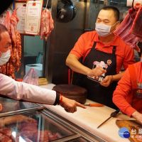 新北落實肉品來源標示　侯友宜視察泰山公有市場