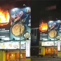 快新聞／高雄24小時餐廳3樓暗夜大火狂燒 警消獲報急灌救