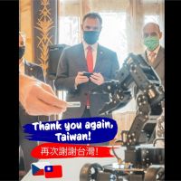 快新聞／與台灣合作「是正確舉動」 布拉格市長秀台灣機器人與國旗