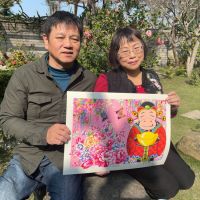 全國版印年畫首獎夫妻檔　自2/3起竹縣文化局舉辦「萬梅齊放」展