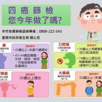 預防大腸癌沒秘方 臺南市政府衛生局:趁早做檢查是良方