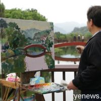 龍潭三坑自然生態公園舉行百人寫生 慶祝客家「天穿日」