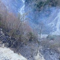 台八線森林火災　林務消防動員搶救