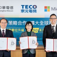東元電機x中華電信x台灣微軟 三強策略合作推動產業數位升級
