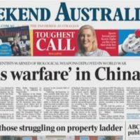 澳媒:中國曾論SARS武器化 預言第3次大戰為生物戰