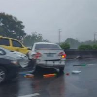 國道2起連環撞　疑雨天視線不佳共3人受傷