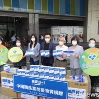 江啟臣率隊贈聯新醫院FFP2口罩 呼籲面對變種盡快部署二代疫苗