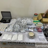 龍潭警破獲販毒集團 查獲1078包咖啡毒品 半成品1.7公斤
