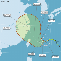 中颱「烟花」北偏 海警延至今晚發布、陸警明天發