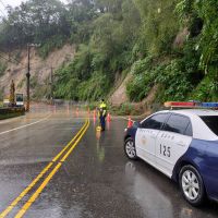 「盧碧」颱風來襲  苗警提醒民眾坍方障礙路段