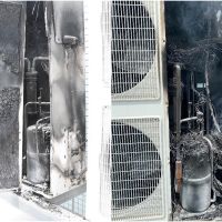 鳥兒築巢惹禍！ 冷氣室外機冒煙險釀大火
