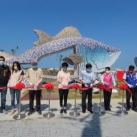 「台南將軍馬沙溝地景廣場」開幕了　馬加魚裝置藝術新地標　打卡拍照新美點
