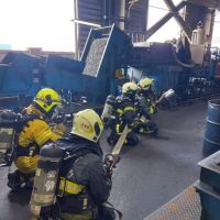 橋頭分隊攜手螺絲工廠消防演練 提升防災與搶救能力
