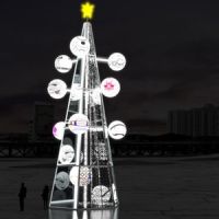 2021臺南聖誕燈節系列活動正式起跑 溪北聖誕樹率先點亮