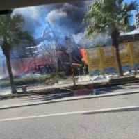 桃園高鐵周遭嚴重火警　濃煙直竄畫面怵目驚心