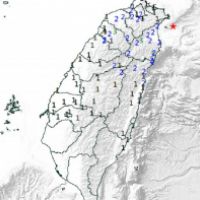 北台灣晚間９點06分有感地震　芮氏規模5.3震央位於宜蘭