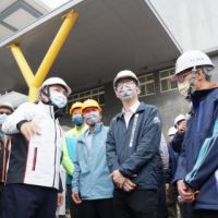 侯友宜視察板橋忠孝國中老舊校舍整建