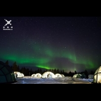 極光下的夢幻體驗 芬蘭玻璃冰屋村
