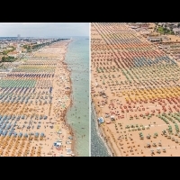 繽紛又「整齊」的海灘？ Bernhard Lang空中攝影｜LaVie