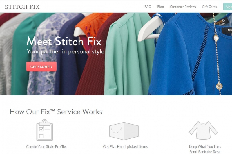 購物網站Stitch Fix 讓大數據當專屬時尚顧問