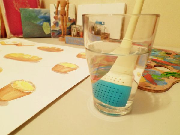 ▤▥▦超搞怪小物▧▨▩ 能喝的洗筆水  ART BRUSH 泡茶器